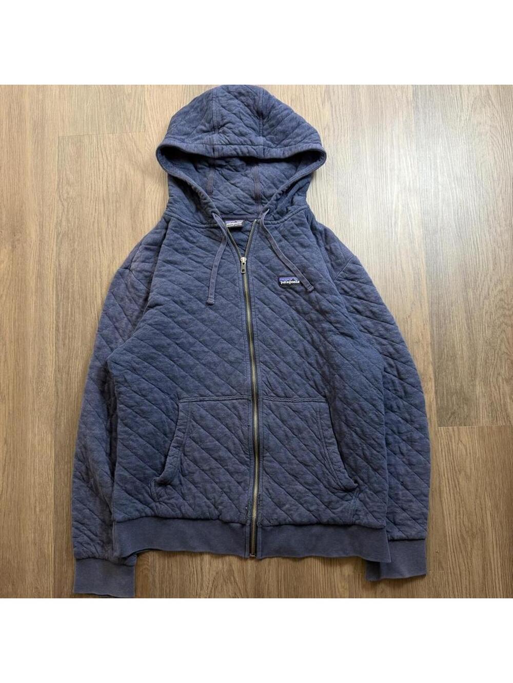 Vintage Patagonia quilted organic cotton zip up slightly distressed size large